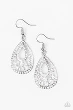 Load image into Gallery viewer, Sparkling Stardom White Earring Paparazzi Accessories