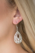 Load image into Gallery viewer, Sparkling Stardom White Earring Paparazzi Accessories