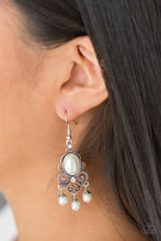 Load image into Gallery viewer, I Better Get GLOWING - White Pearl Earrings Paparazzi Accessories