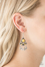 Load image into Gallery viewer, No Place like Homestead Yellow Earring Paparazzi Accessories
