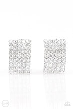 Load image into Gallery viewer, Hollywood Hotshot White Clip-On Earring Paparazzi Accessories