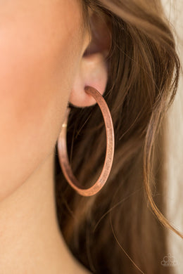 Some Like It Haute Copper Hoop Earring Paparazzi Accessories