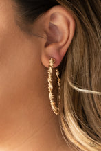 Load image into Gallery viewer, Street Mod Gold Hoop Earring Paparazzi Accessories