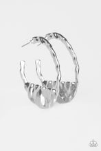 Load image into Gallery viewer, The BEAST Of Me Silver Hoop Earrings Paparazzi Accessories