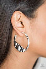 Load image into Gallery viewer, The BEAST Of Me Silver Hoop Earrings Paparazzi Accessories