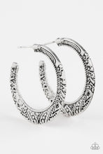 Load image into Gallery viewer, Rumba Rendezvous Silver Hoop Earring Paparazzi Accessories