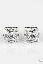 Load image into Gallery viewer, Prima Donna Drama Black Gunmetal Rhinestone Earring Paparazzi Accessories