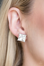 Load image into Gallery viewer, The Big Bang White Earring Paparazzi Accessories