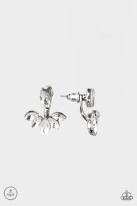jacket,rhinestones,white,Radical Refinement White Earrings
