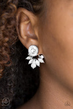 Load image into Gallery viewer, Radically Royal White Jacket Earring Paparazzi Accessories