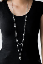 Load image into Gallery viewer, Beach Party Pageant White Lanyard Paparazzi Accessories