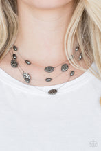 Load image into Gallery viewer, Top ZEN Black Gunmetal Necklace Paparazzi Accessories