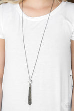Load image into Gallery viewer, Five Alarm Firework Black Gunmetal Necklace Paparazzi Accessories
