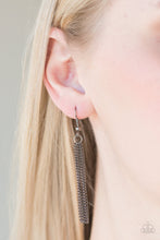 Load image into Gallery viewer, Five Alarm Firework Black Gunmetal Necklace Paparazzi Accessories