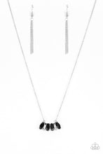 Load image into Gallery viewer, Deco Decadence Black Rhinestone Necklace Paparazzi Accessories
