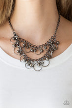 Load image into Gallery viewer, Warning Bells - Black Necklace Paparazzi Accessories