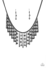 Load image into Gallery viewer, Rebel Remix - Black Gunmetal Necklace Paparazzi Accessories