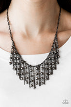Load image into Gallery viewer, Rebel Remix - Black Gunmetal Necklace Paparazzi Accessories