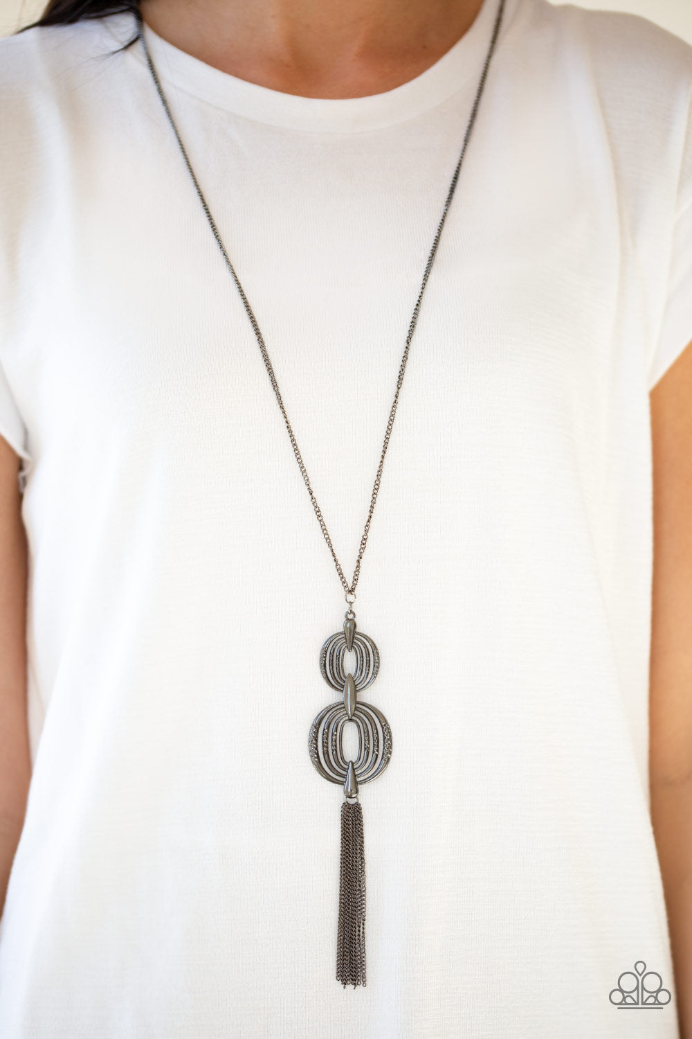 Timelessly Tasseled - Black Necklace Paparazzi Accessories