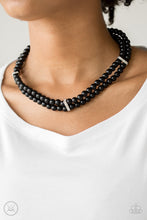Load image into Gallery viewer, Put On Your Party Dress - Black Choker Necklace Paparazzi Accessories
