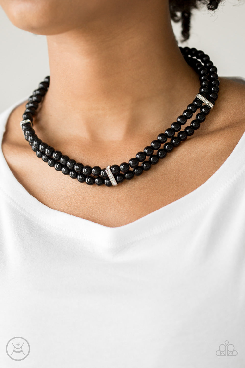 Put On Your Party Dress - Black Choker Necklace Paparazzi Accessories