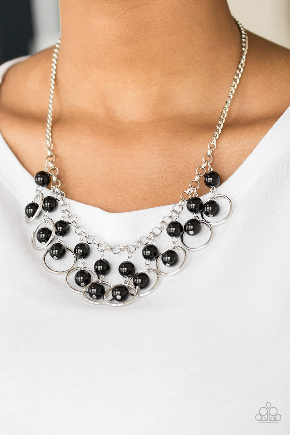 Really Rococo Black Necklace Paparazzi Accessories