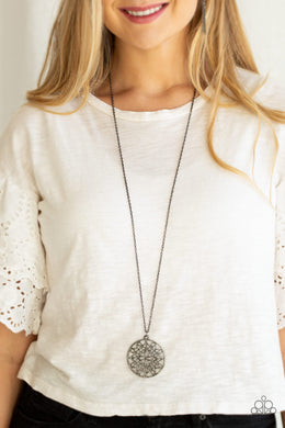 Mandala Melody Black Necklace Paparazzi Accessories