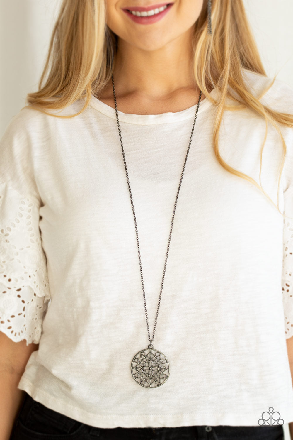 Mandala Melody Black Necklace Paparazzi Accessories