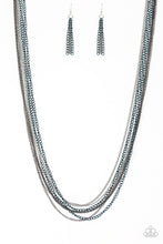 Load image into Gallery viewer, Colorful Calamity Blue Necklace Paparazzi Accessories