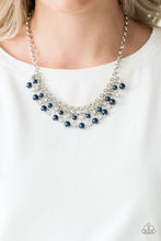 Load image into Gallery viewer, You May Kiss The Bride Blue Pearl Necklace Paparazzi Accessories