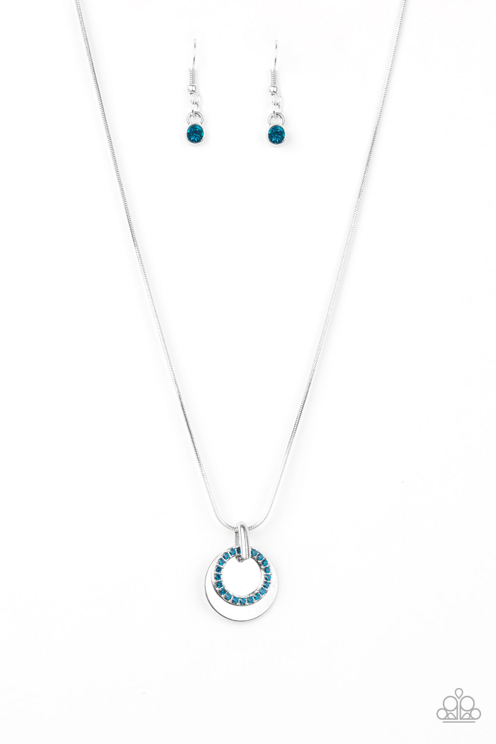 Front and CENTERED - Blue Necklace Paparazzi Accessories