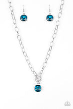Load image into Gallery viewer, Dynamite Dazzle Blue Toggle Necklace Paparazzi Accessories