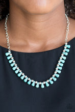 Load image into Gallery viewer, Extinct Species Blue Stone Necklace Paparazzi Accessories