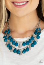 Load image into Gallery viewer, Life of the FIESTA Blue Necklace Paparazzi Accessories