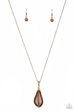 Load image into Gallery viewer, Friends In Glow Places Brass Moonstone Necklace Paparazzi Accessories
