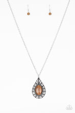 Load image into Gallery viewer, Total Tranquility Brown Moonstone Necklace Paparazzi Accessories