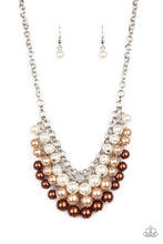 Load image into Gallery viewer, Run For The Heels Brown Pearl Necklace Paparazzi Accessories