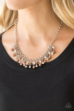 Load image into Gallery viewer, You May Kiss the Bride Brown Necklace Paparazzi Accessories