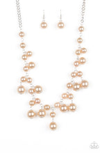 Load image into Gallery viewer, Soon To Mrs Brown Pearl Necklace Paparazzi Accessories