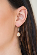 Load image into Gallery viewer, Soon To Mrs Brown Pearl Necklace Paparazzi Accessories