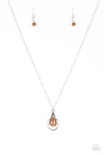 Load image into Gallery viewer, Just Drop It Brown Moonstone Necklace Paparazzi Accessories