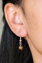 Load image into Gallery viewer, Just Drop It Brown Moonstone Necklace Paparazzi Accessories