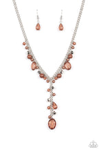 Load image into Gallery viewer, Crystal Couture - Brown Necklace Paparazzi Accessories