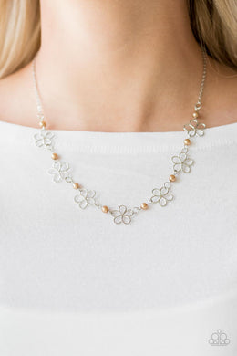 Always Abloom Brown Necklace Paparazzi Accessories