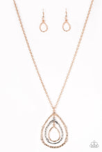 Load image into Gallery viewer, Going For Grit - Rose Gold Necklace Paparazzi Accessories