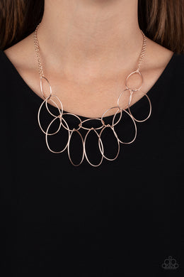 Top-TEAR Fashion - Rose Gold Necklace Paparazzi Accessories