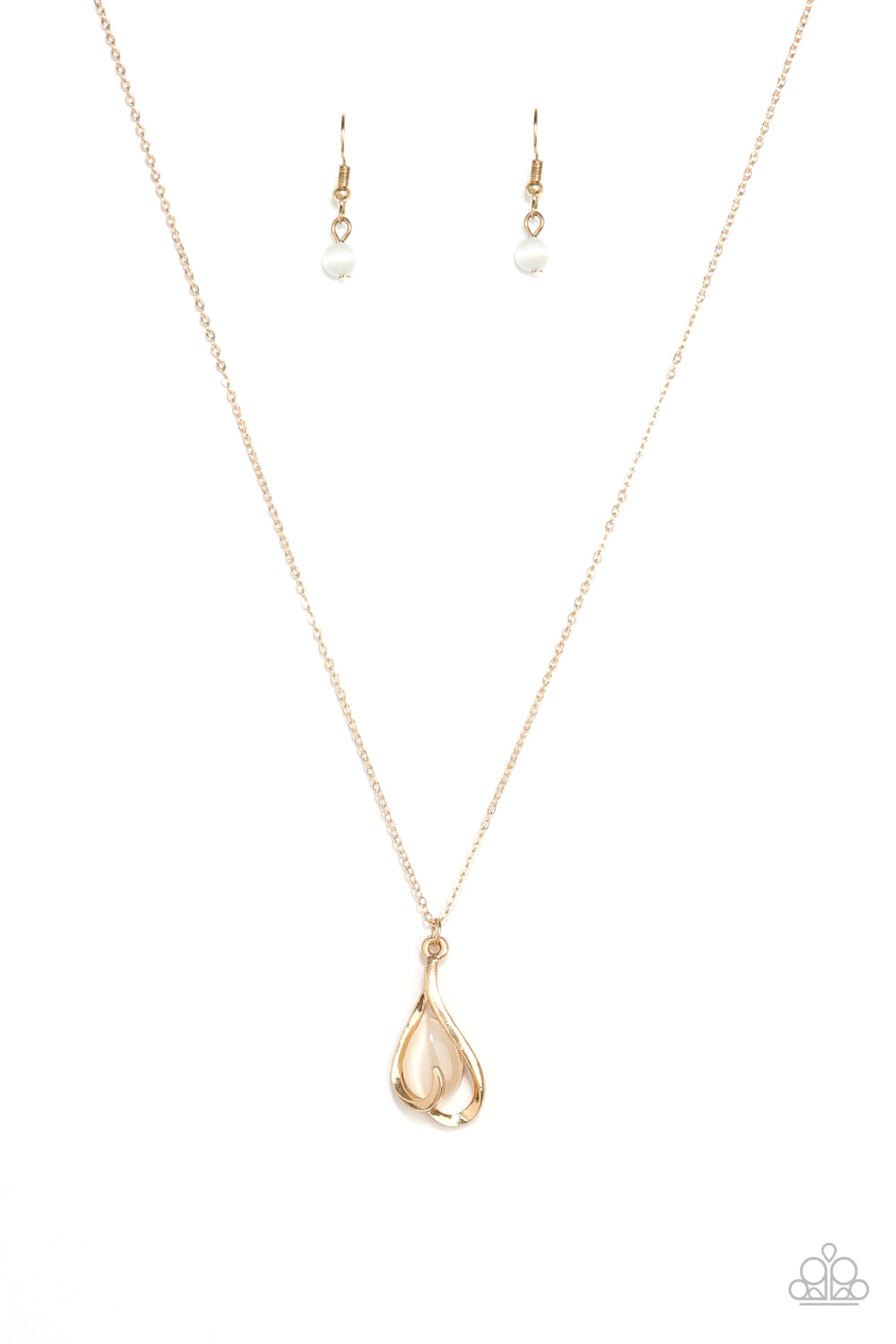 Tell Me A Love Story - Gold Necklace Paparazzi Accessories