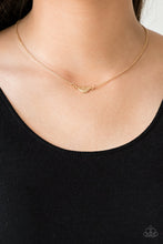 Load image into Gallery viewer, In-Flight Fashion - Gold Necklace Paparazzi Accessories