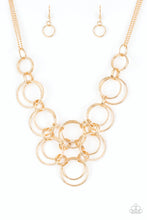 Load image into Gallery viewer, Ringing Off the Hook Gold Necklace Paparazzi Accessories