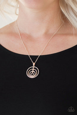 Upper East Side - Rose Gold Necklace Paparazzi Accessories